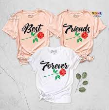 Check spelling or type a new query. Best Friends Forever Shirts Bff Shirts Besties Shirt 3 Best Friends Bestie Shirts Friends Gift Rose Shirt Matching Best Friends Shirt In 2021 Bff Shirts Best Friend T Shirts 3 Best Friends Shirts