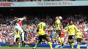 Aston villa played arsenal at the premier league of england on february 6. Arsenal 4 0 Aston Villa Match Report Arsenal Com