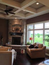 Pin By Dianne Phipps On New House Ideas Corner Fireplace Living Room Living Room With Fireplace Home Fireplace