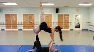Gina S Company Acro Class Airplane Partner Trick Partner Dance Acro Gymnastics Acro
