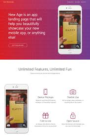 App landing page includes feature, download and contact sections. 15 Free Bootstrap Landing Pages Templates