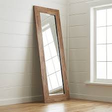 Floor Wall And Over The Door Mirrors Crate And Barrel Floor Mirror Over The Door Mirror Wooden Mirror