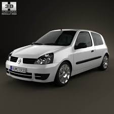 3d Model Of Renault Clio Mk2 3 Door 2005 Renault Clio Renault Car