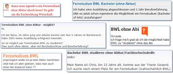 Wer studieren will, muss das gymnasium oder den gymnasialen zweige an einer gesamtschule mit der reifeprüfung beendet haben. Bwl Fernstudium Ohne Abitur Bwl24 Net