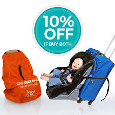Car Seat Strap Turn Your Carseat And Carryon Luggage Into An Airport Stroller Best For Easy Stressfree Travel With Baby Car Seats Car Seats Airport Strollers