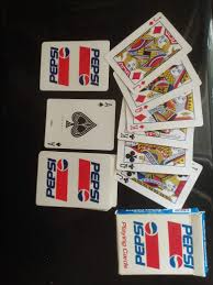 Pepsi sponsored the printing of these cards in spanish for latin america. 1989 Pepsi Deck Playingcards