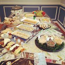 International Food Theme For Bbwed Bridal Shower Yum Travel Theme Bridal Shower Bridal Shower Food Travel Bridal Showers