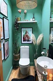 The downstairs toilet is a room often overlooked. Quirky Downstairs Toilet Makeover Teal Leopard Decor Caradise