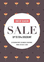 Use an existing flyer template or unleash your creativity and design one. End Of Season Sale Flyer Template Template Fotojet