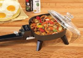 Non Stick Mini Electric Skillet With Tempered Glass Lid And Removable Handle Electricskillet Skille Microwave Pressure Cooker Cooking Meat Electric Skillets