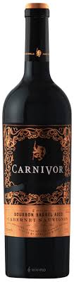 Private selection cabernet sauvignon aged in bourbon . Carnivor Bourbon Barrel Aged Cabernet Sauvignon Vivino
