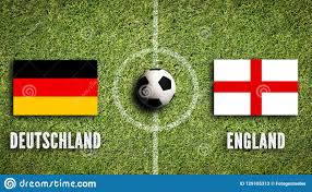 Så många har aldrig tidigare sett englands damer spela fotboll. Flaggor Av Tyskland Och England Pa Ett Fotbollfalt Stock Illustrationer Illustration Av 129105313