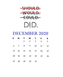 December 2020 Motivational Calendar Calendar December Calendar Calendar Board