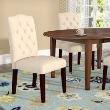 Oralia Tufted Linen Upholstered Side Chair Upholstered Dining Chairs Upholstered Side Chair Dining Chairs