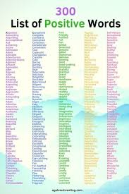 Maybe you would like to learn more about one of these? 1 000 Positive Words To Write The Life You Want Ageless Investing