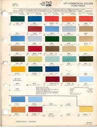 1977 ford commercial truck paint chart gee something other