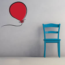 Balloon Wall Sticker Animated Balloon Wall Decal Decal Wall Art Wall Decals Vinyl Wall Decals