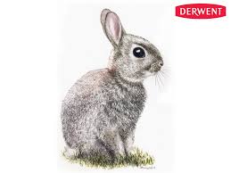 Baby Rabbit By Jenny Hill Created Using Derwent Graphitint Rabbit Derwent Color Pencil Art