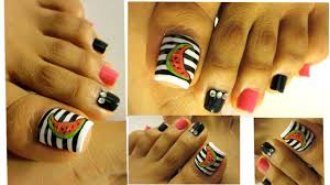 Programas de publicidad todo acerca de google. Diseno De Verano Unas Decoradas De Los Pies Summer Design Toe Nail Art Youtube
