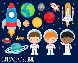 10 characters and solar system planets, rocket and background separately saved. Space Clipart Astronaut Clipart Rocket Outer Space Clipart Aliens By My First Invite Thehungryjpeg Com