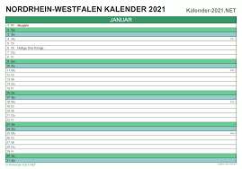 Bekijk hier de online kalender 2021. Kalender 2021 Nordrhein Westfalen