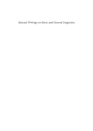 Anda tidak perlu pergi ke agen. Pdf Selected Writings On Slavic And General Linguistics Frederik Kortlandt Academia Edu