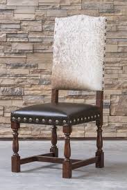 hair hide dining chair brumbaugh s fine home furnishings rustic dining chairs dining chairs western living room decor