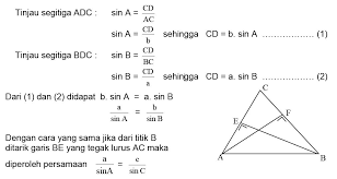 Aturan sinus c pada segitiga sembarang contoh soal aturan sinus cosinus luas segitiga trigonometri beserta kunci jawaban dan pembahasannya pada dasarnya segitiga terdiri. Aturan Sinus Materi Lengkap Matematika