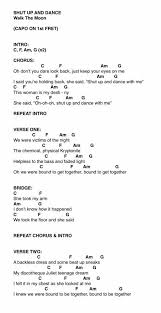 Shut Up And Dance Ukulele Chords Songs Ukulele Songs Ukelele Chords Ukulele Songs