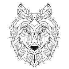 Vorlage fuchs einzigartig kinderzimmer wand ideen modern. Wolf Kopf Zentangle Stilisiert Malvorlage Seite Leinwandbilder Bilder Wolf Farben Mandala Myloview De