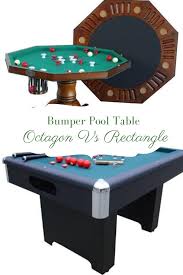 Bumper Pool Table Octagon Vs Rectangle Snookerly In 2020 Bumper Pool Table Bumper Pool Pool Table