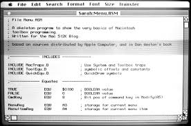 Computers produced by different manufacturers have different machine languages and require different assemblers and assembly languages. Mac Gui Mac 68000 Assembly Language Tutorial Menu Demo