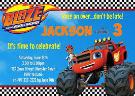 All of a sudden, a kid truck drops his ball and it bounces away, and zeg offers to get it. Custom Made Blaze Birthday Invitation Blaze Birthday Blaze Invitation Blaze And The Monster Machines Blaze Blaze Party Blaze Birthday Blaze Birthday Party