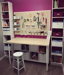 They're great for storing felt or foam sheets for kid crafts, too. See This Instagram Photo By Thebettybooper 14 Likes Small Craft Rooms Craft Room Design Craft Room Decor