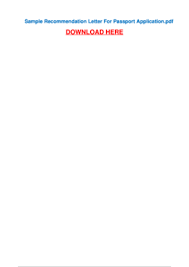 When the time comes to selecting a person, the applicant will already have a template of the letter to give to that person. How To Write A Recommendation Letter For A Passport Fill Online Printable Fillable Blank Pdffiller