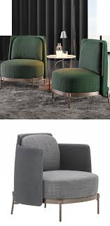 Green Grey Designer Office Reception Chairs Furniture Design Chair Couches Living Room Comfy Restaurant Furniture Chairs