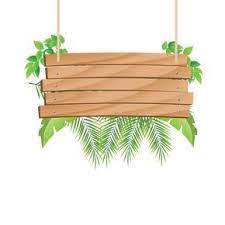 Wooden Hanging With Tropical Sign Clipart Wood Wood Decoration Png And Vector With Transparent Background For Free Download Tropis Tanda Kayu Pola Bunga