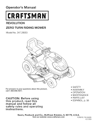 Read and follow all safety rules and instructions before operating this equipment sears, roebuck and co., hoffman estates, il 60179 u.s.a. Craftsman Lawn Mower 247 28933 User Manual Manualzz