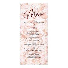 Burgundy Rose Gold Marbled Modern Wedding Menu Zazzle Com Wedding Modern Wedding Menu Gold Wedding Gift
