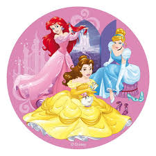 Imagenes de princesas de disney. Oblea Para Tarta Princesas Disney My Karamelli