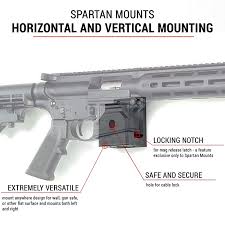 Safety is paramount among gun owners. Amazon Com Spartan Mounts Locking Mount Wall Display Low Profile Vertical And Horizontal Mounting Solution For M P 15 22 Rifles Black 1 Count Industrial Scientific