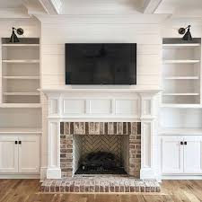 I am looking for input on what to do with this fireplace, specifically the top portion. 35 Gorgeous Natural Brick Fireplace Ideas Part 2