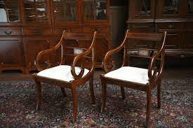 These reproductions have held their value well. Duncan Phyfe Dining Chairs Duncan Phyfe Dining Room Chairs Pair Of Arms