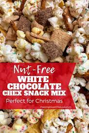 Nut Free Christmas Snack Mix Recipe Snack Mix Chex Snack Mix Chocolate Chex