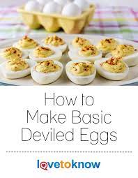 How To Make Deviled Eggs Lovetoknow Deviled Eggs Recipe Easy Deviled Eggs Easy Basic Deviled Eggs Recipe