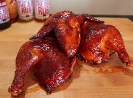Here are a few things to know: Smoked Half Chickens With Spicy Peach Bbq Glaze