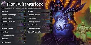 Check out warlock standard decks (august 2021) using data from last 4 days. Rustwix Greed Warlock Madness At The Darkmoon Faire Hearthstone Decks Out Of Cards