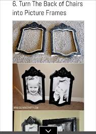 turn backs of chairs into frames chairs repurposed old chairs upcycle repurpose