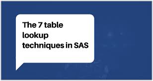 A Table Lookup Is Used To Determine The Value Of A Variable In The Primary Table To Determine The Value Of Another Variable In 2020 Secondary Data Sas Programming Sas