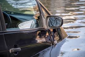 car submerged in freezing indiana water